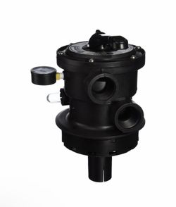 Hayward SP0714T VariFlo Top-Mount Multiport Valve, Black, 1-1/2-Inch-FIP
