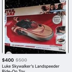 Star Wars Landspeeder Power Wheels Kids Car