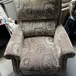 Paisley Fabric Reclining Chair