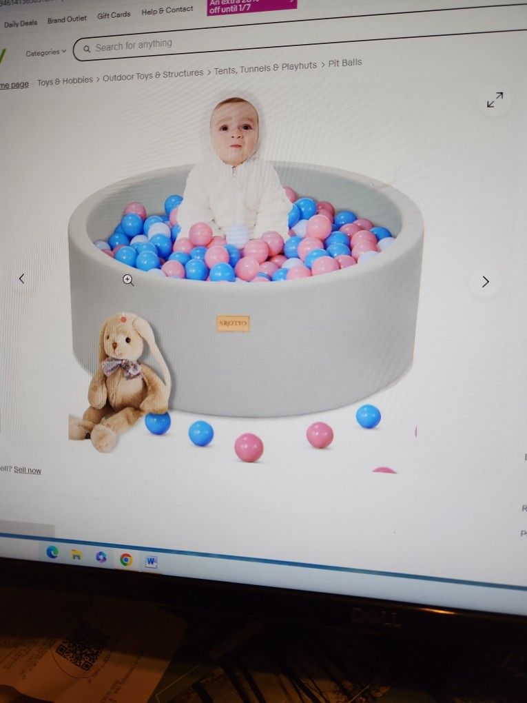 Srotio Foam Ball Pit For Toddler 