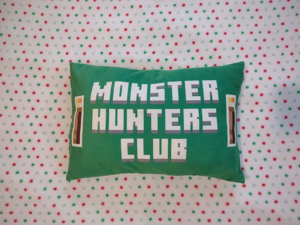 Minecraft Monster Hunters Club Green Pillow Mojang Jay Franco & Sons Video Game