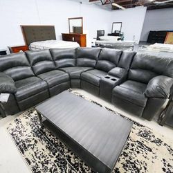 Reclining Sectional In Stock For Immediate Delivery 
