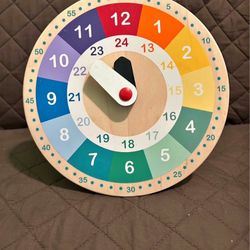 Wooden Educational Clock 