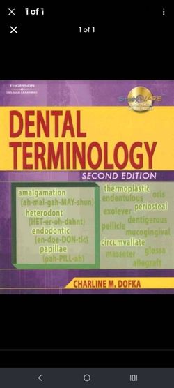 Dental Terminology Second Edition by Dofka