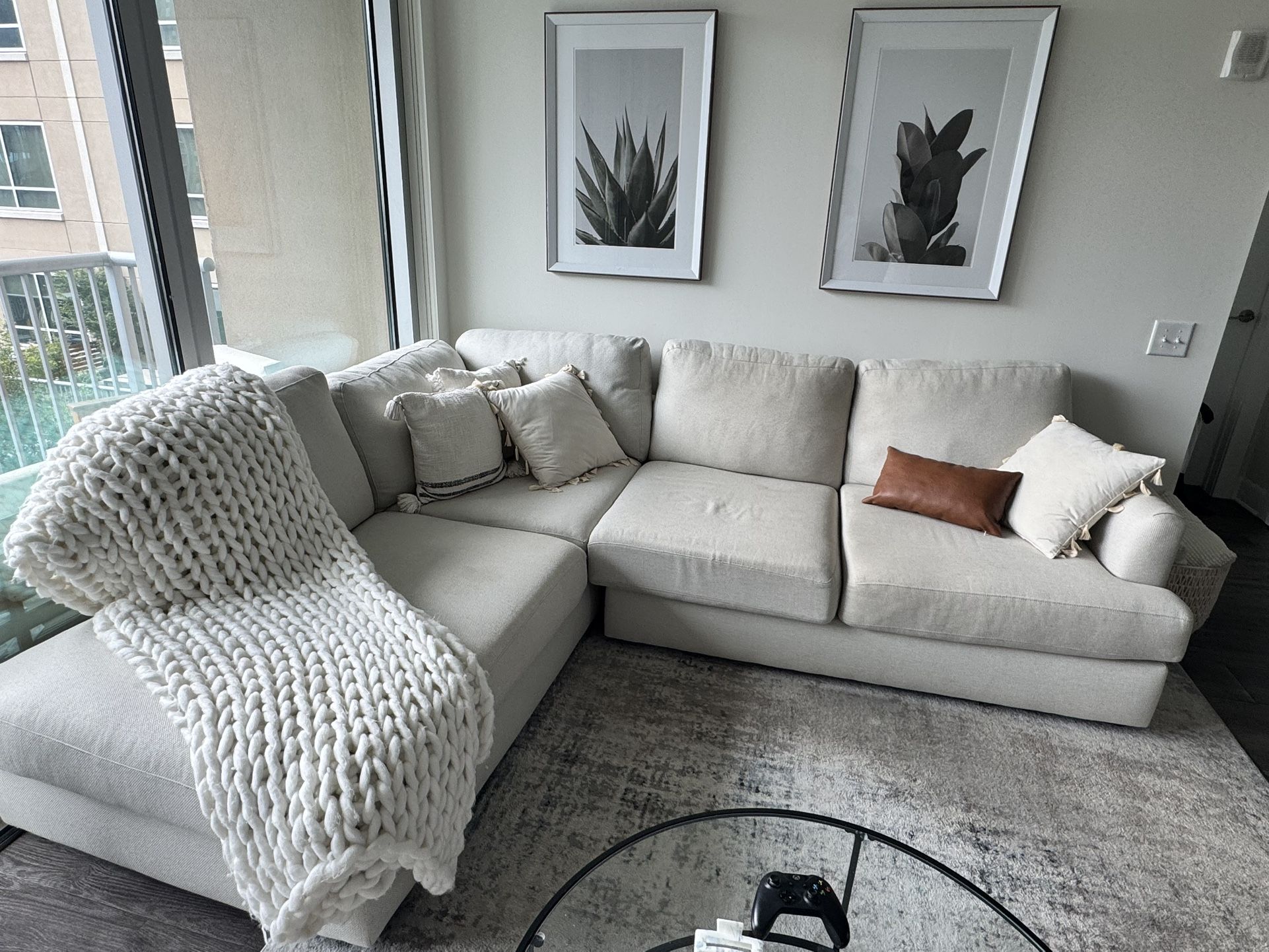 Cream Sectional Couch