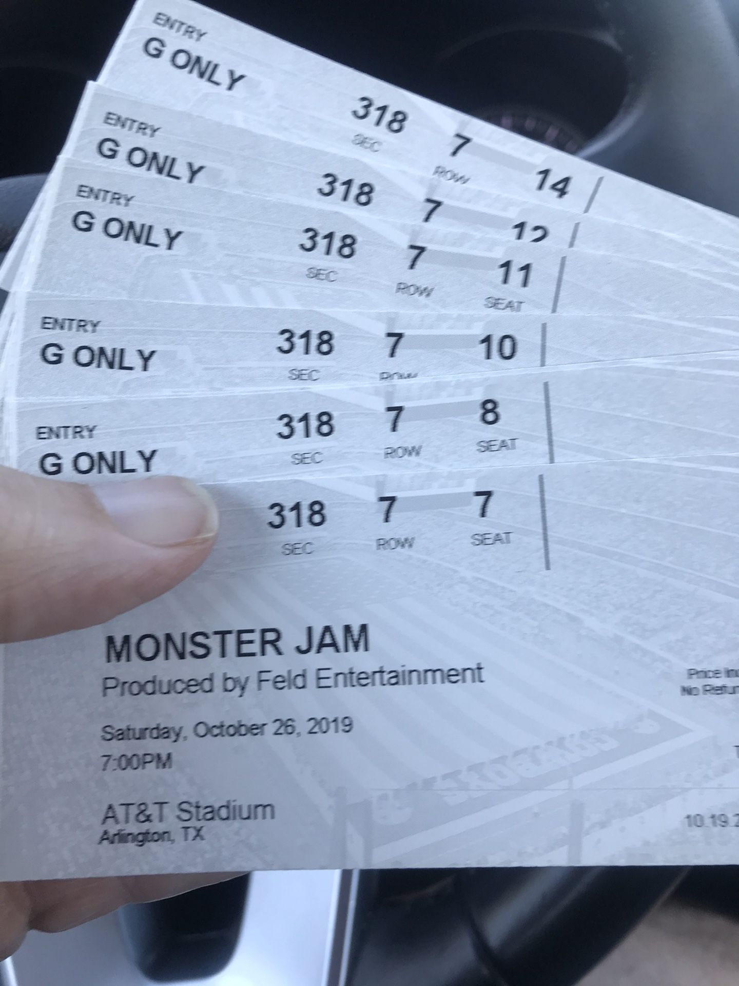 Monster Jam Tickets Saturday October 26 $30 each
