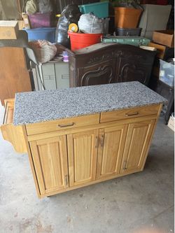 Home Styles granite top mobile kitchen island