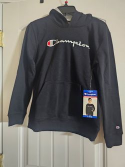 New boys size (L) 14/16 CHAMPION SWEATER (black)