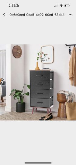 Black Manufactured Wood 4-Drawer Accent Chest