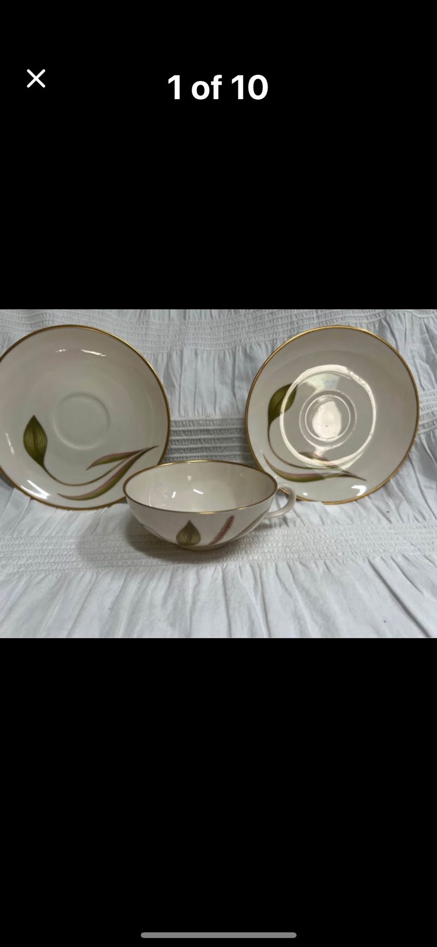 Discontinued. 1950’s Franciscan Fine China Mesa. 4 pc.