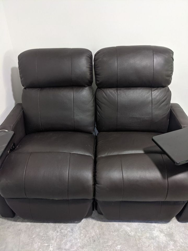 Seatcraft Leather Loveseat Power Recliner