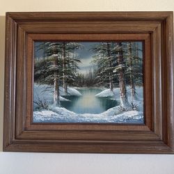 Vintage Whitlam Oil Canvas Painting