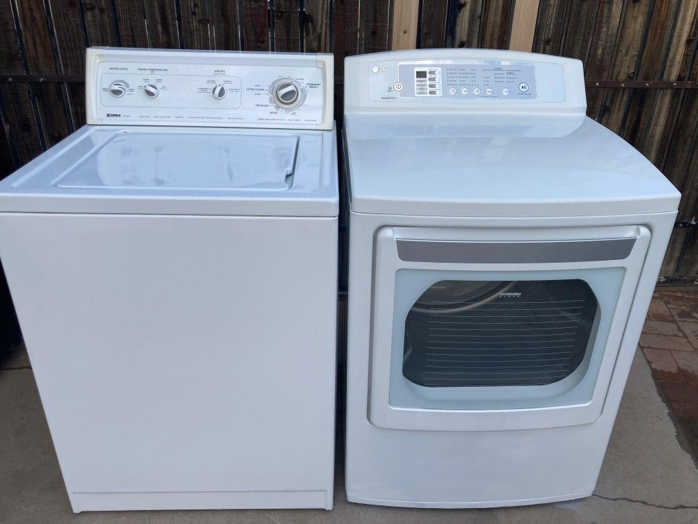 Kenmore Top Loader Washer And LG Electric Dryer 
