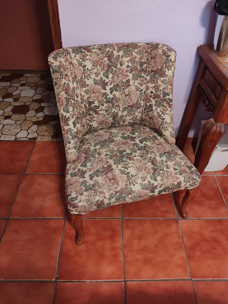 Vintage Floral Chair