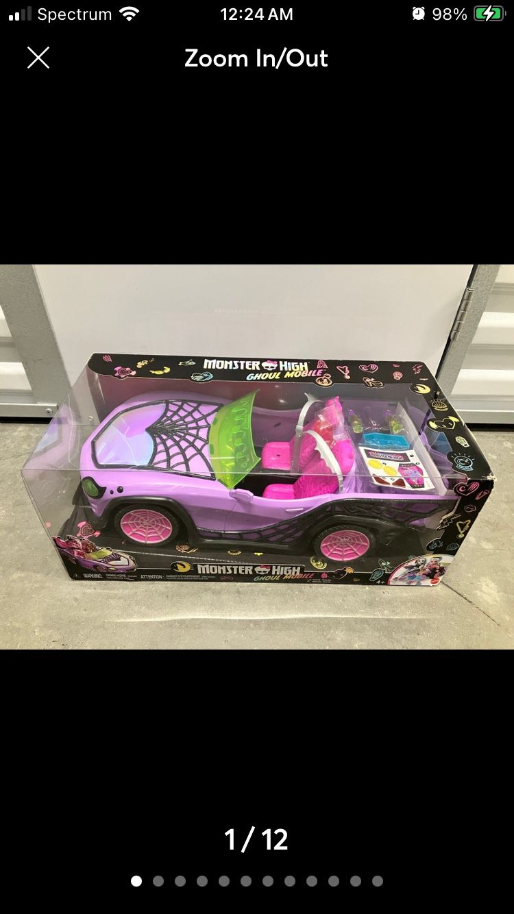 Monster High Ghoul Mobile Convertible Car