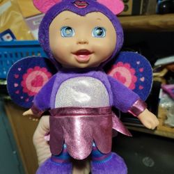 11 Inch Doll Dressed As Butterfly Press Her Tummy And There Are Magical Sounds