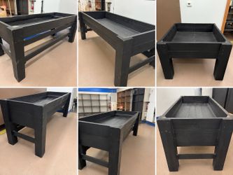 Large Black Wood Dump Table 16 Qty $300 Per Table.