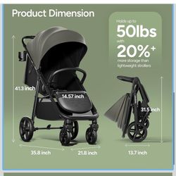 Mom Push Nova Infant Baby Stroller for Newborn to Toddler
