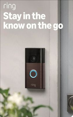 BRAND NEW Ring Battery Video Doorbell - Venetian Bronze (Sealed)