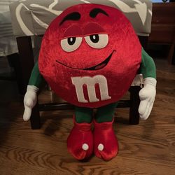 Christmas Red M&M Character