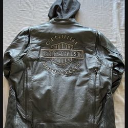 Authentic Harley Davidson 3 in 1 Leather Jacket 