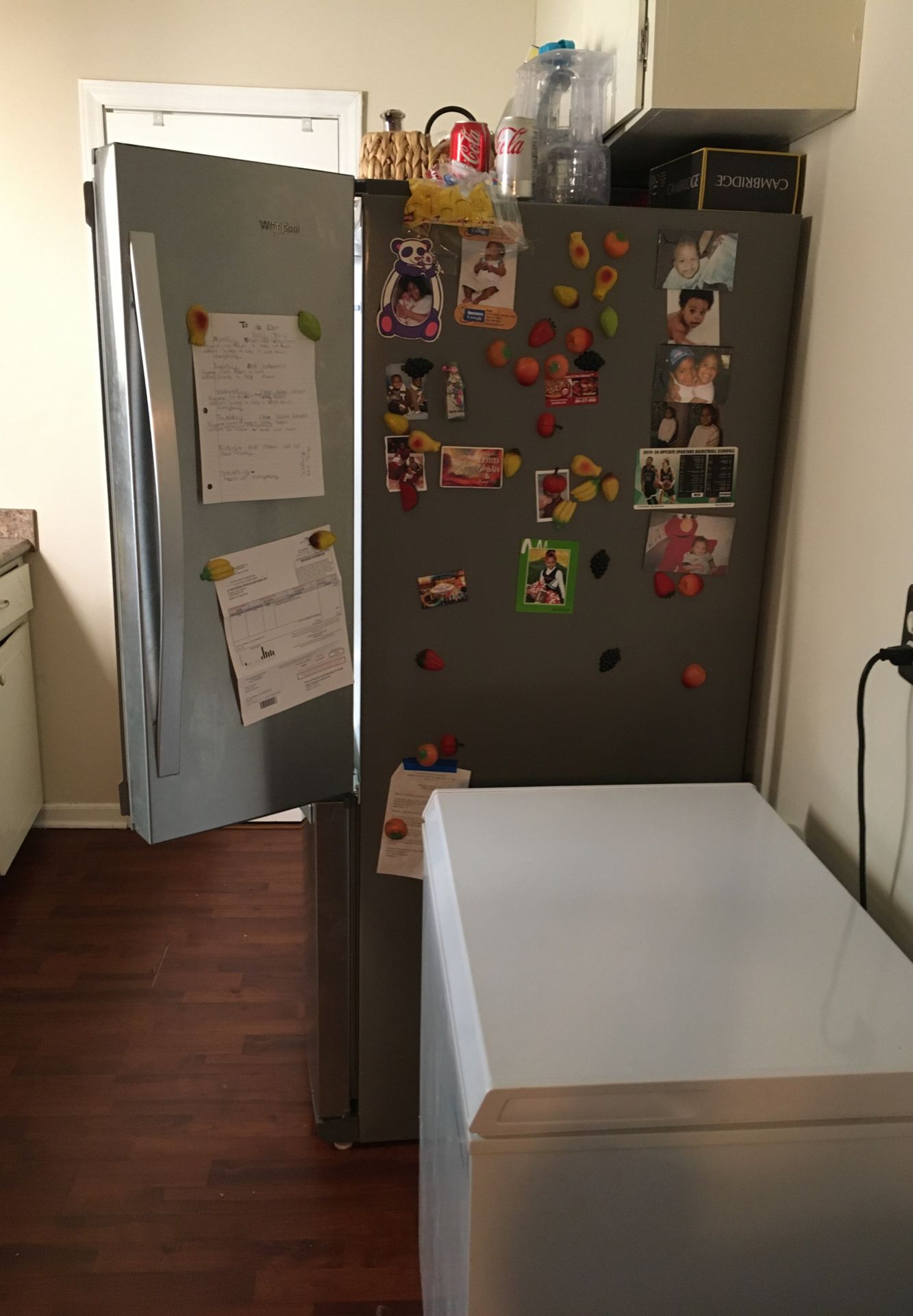 Stainless steel Whirlpool refrigerator