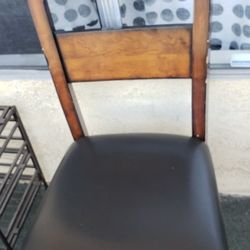 Chair For Dining Table, Brown Wood, Chair Height 18.5".  Good Clean Condition. 