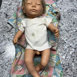 Vintage Berjusa Newborn baby doll, anatomically correct
