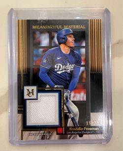 FREDDIE FREEMAN 2024 TOPPS MUSEUM COLLECTION MEANINGFUL GOLD PATCH 16/35 Freddie