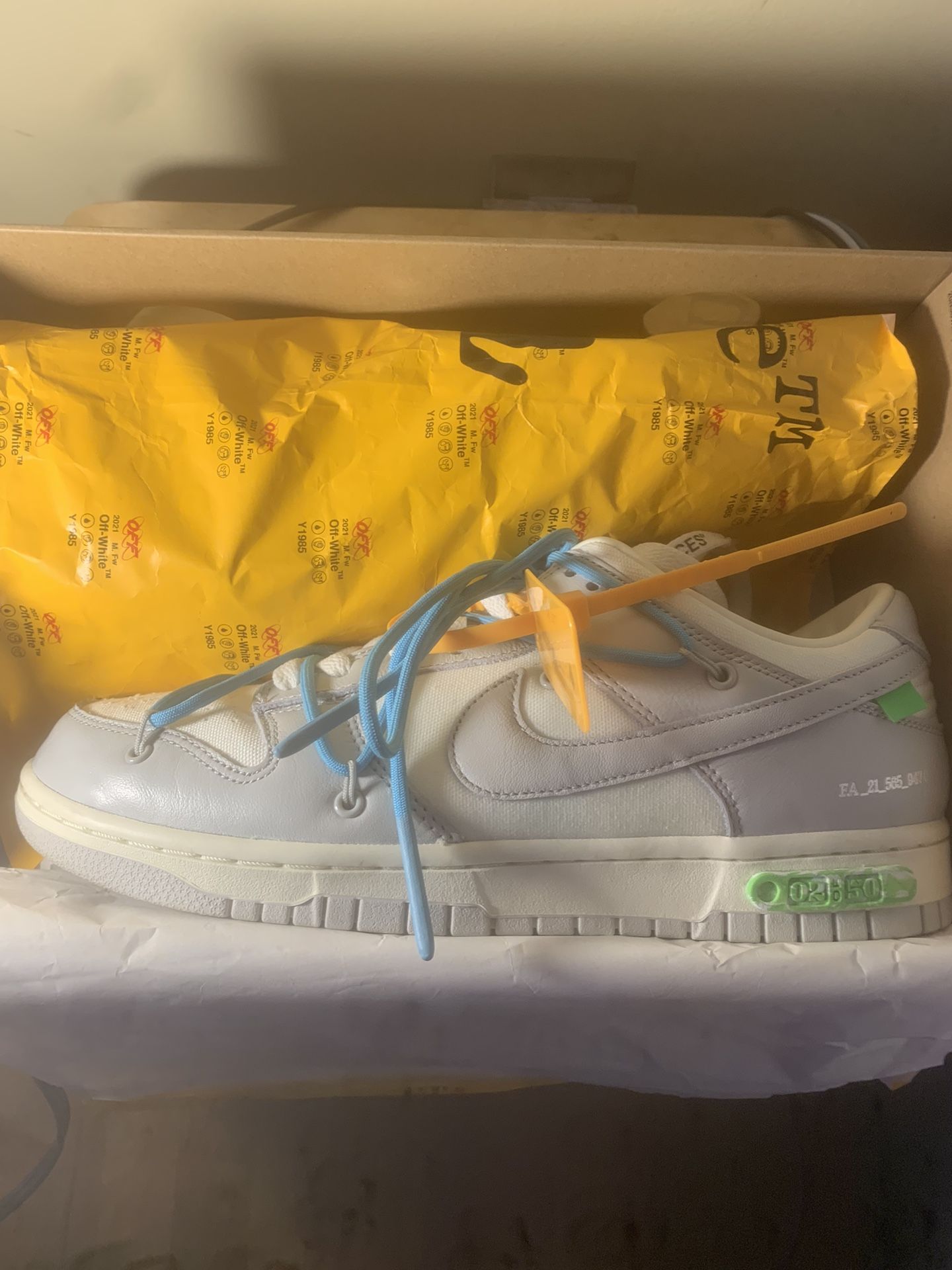 Off-White x Dunk Low 'Lot 02 of 50'