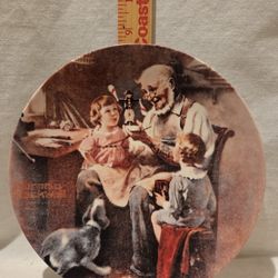 "Norman Rockwell " VTG 1977 "The TOY MAKER ", NUMBERED- LIMITED EDITION 
