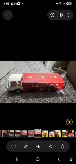 Vintage Texaco Metal Toy Tanker Truck