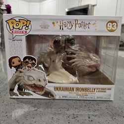 Funko Pop! Rides Wizarding World Harry Potter, Hermione, & Ron Ukranian Ironbelly - NIB 