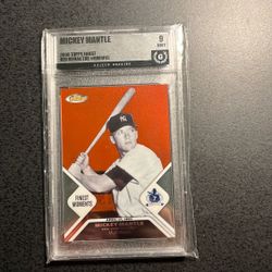 Mickey Mantle Numbered & Refractor Cards- Graded