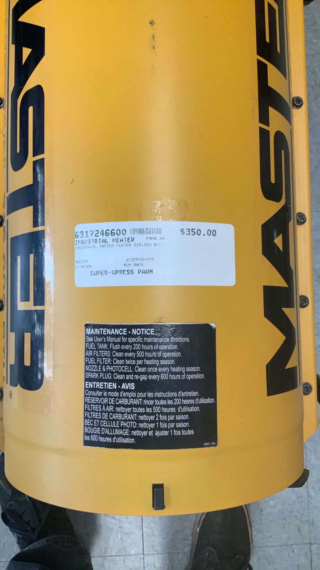 Master Industrial Heater