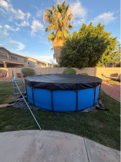 Best way above ground pool 15 ft by 48”