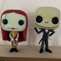 Disney Jack Skellington 2011 & Sally 2018 Funko Vinyl Figurine