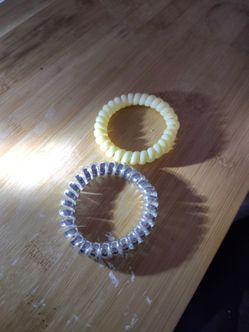 Two hair ties