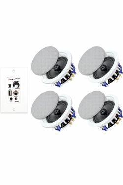 Herdio 5.25 full range ceiling in wall bluetooth speakers high performance