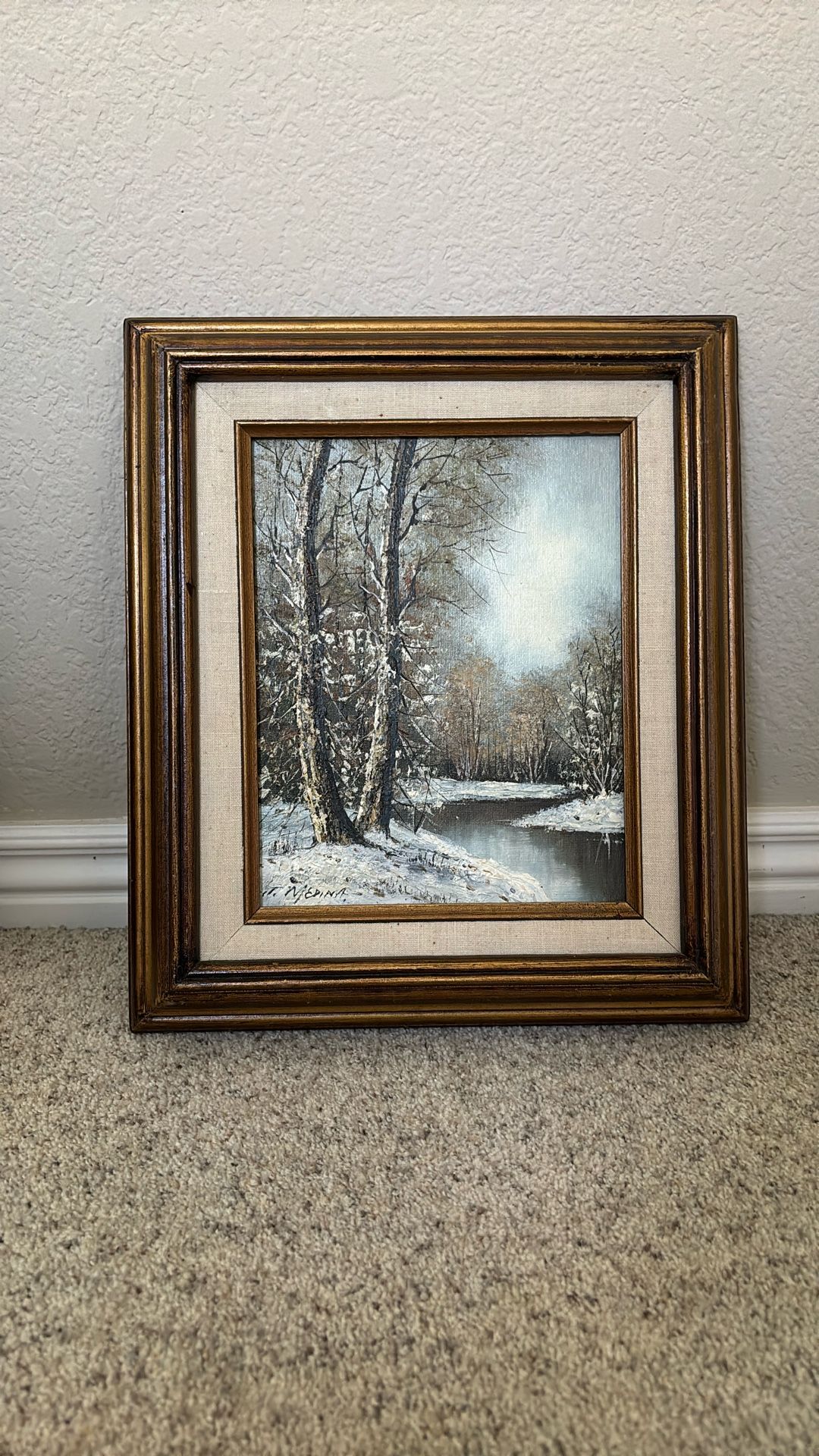 Original J Medina Oil Painting