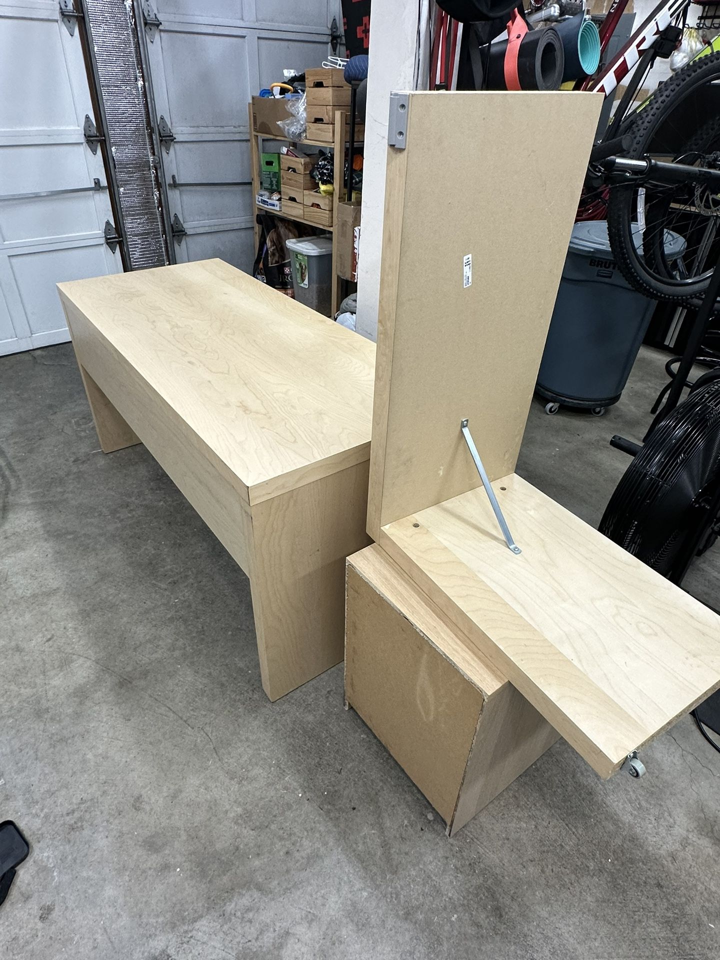 IKEA Malm Desk And Nightstand