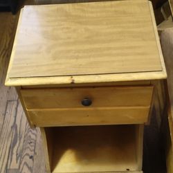 Wooden Bedside Table Slightly Used