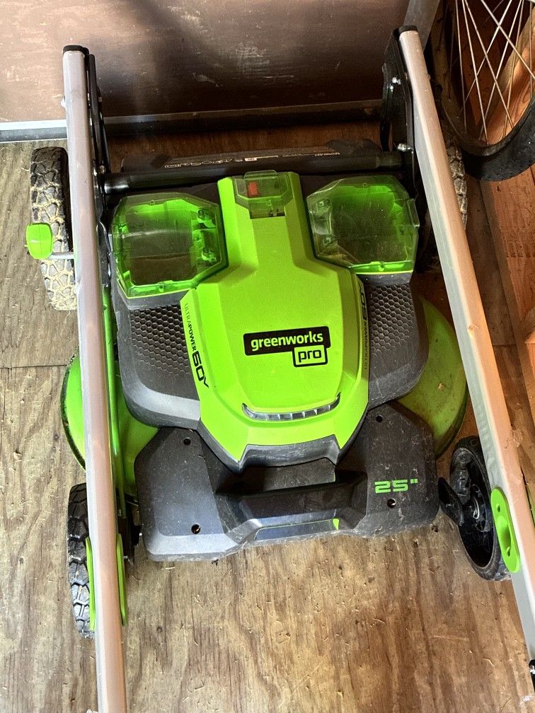 Self-propelled cordless lawn mower and more!
