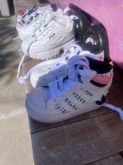Adidas baby high top white