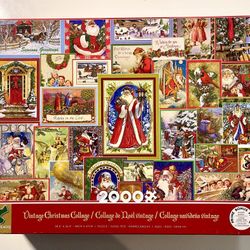 Ceaco - 2000 Piece Puzzle - Vintage Christmas Collage
