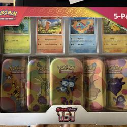 Pokemon 151 5-pack Tins