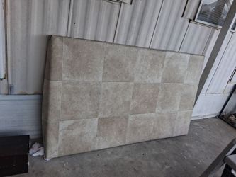 Upholstered Headboard with Tile Pattern
