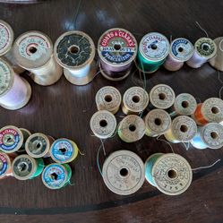 Collectable Wooden Sewing Thread Spools 28