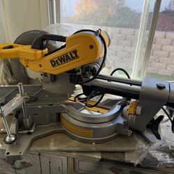 Never Used 15 Amp Corded 12 in. Double Bevel Sliding Compound Miter Saw, Blade Wrench and Material Clamp