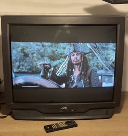 JVC CRT TV AV-32020 32-Inch retro gaming television with Remote